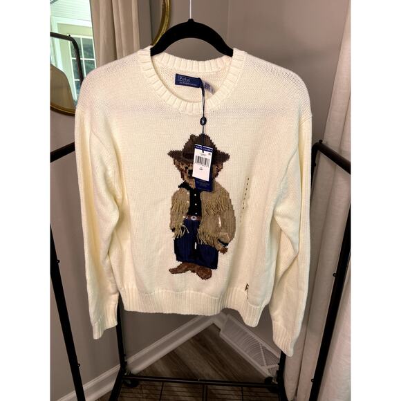 Polo Bear Western Cowboy Sweater size S small - Picture 3 of 9